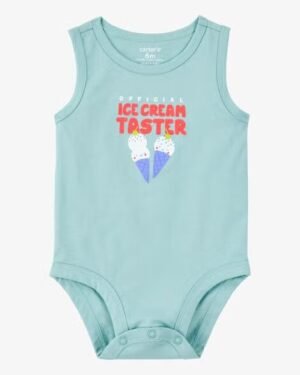 Baby Official Ice Cream Taster Sleeveless Bodysuit